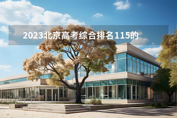 2023北京高考綜合排名115的考生報什么大學